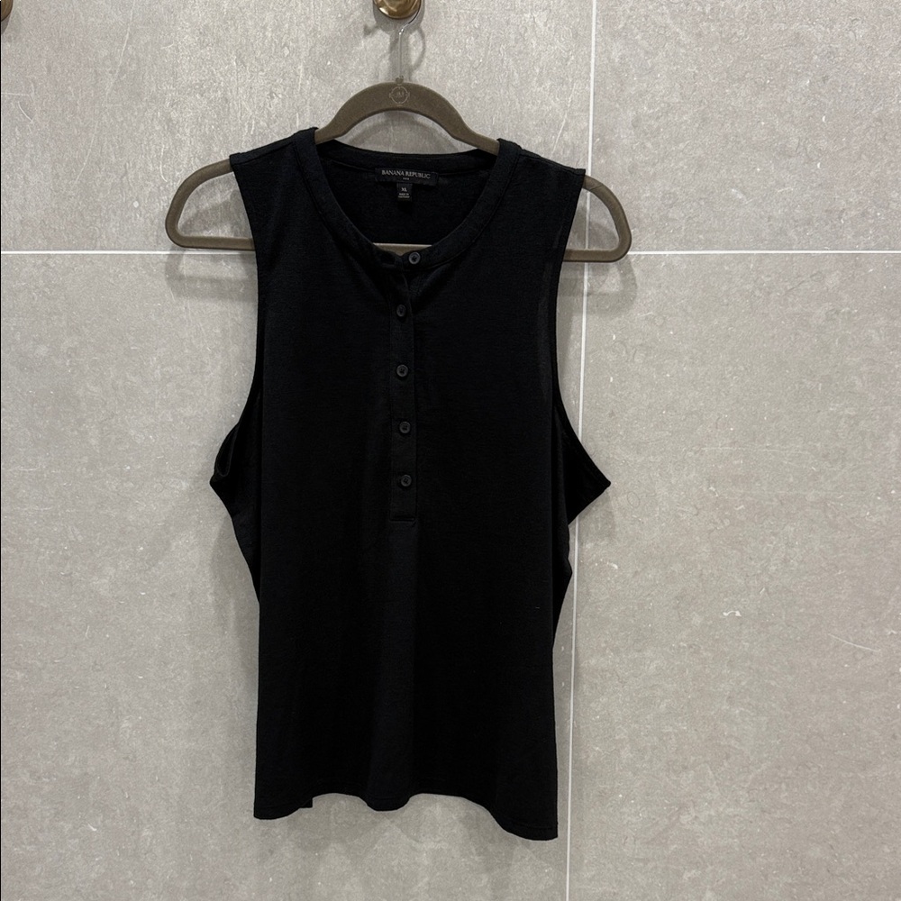 Banana Republic Sleeveless Black Top